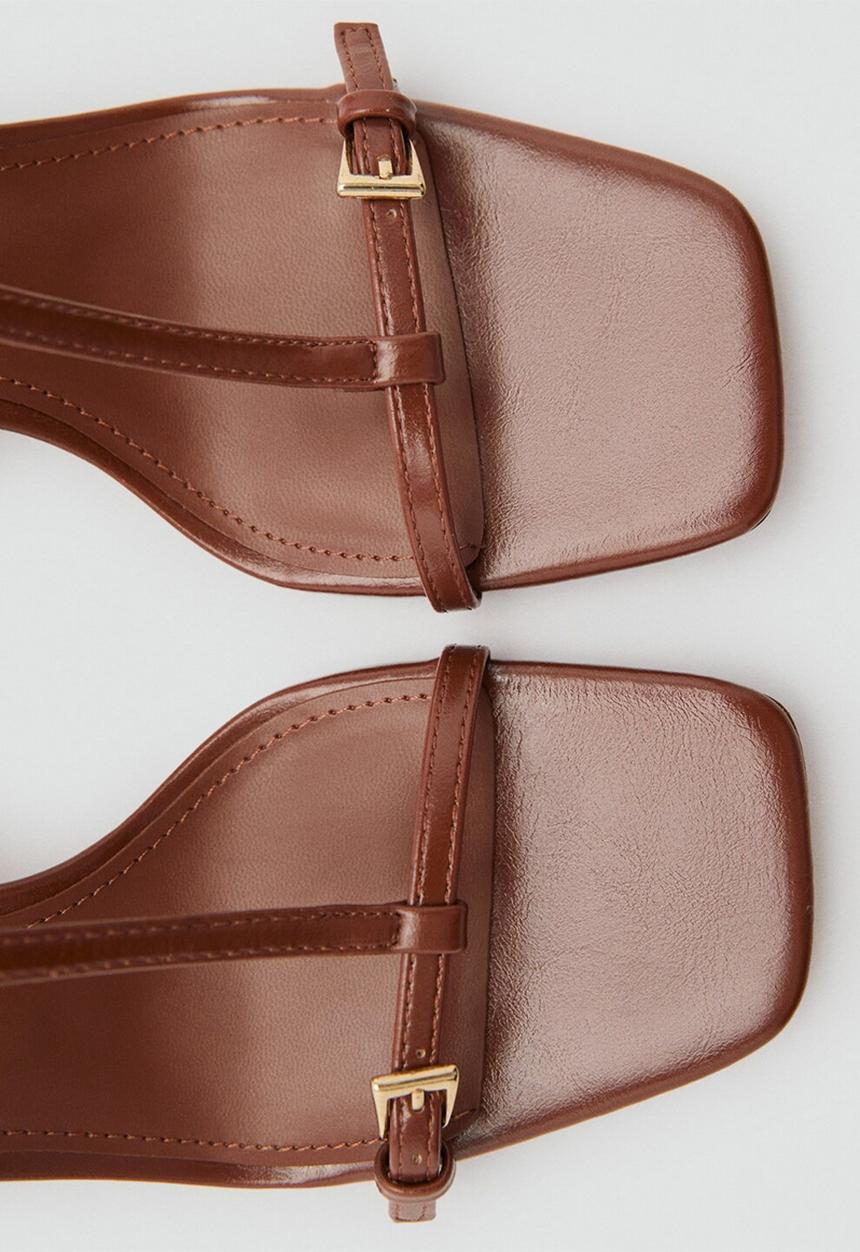 MANGO - Oporta heel - medium brown