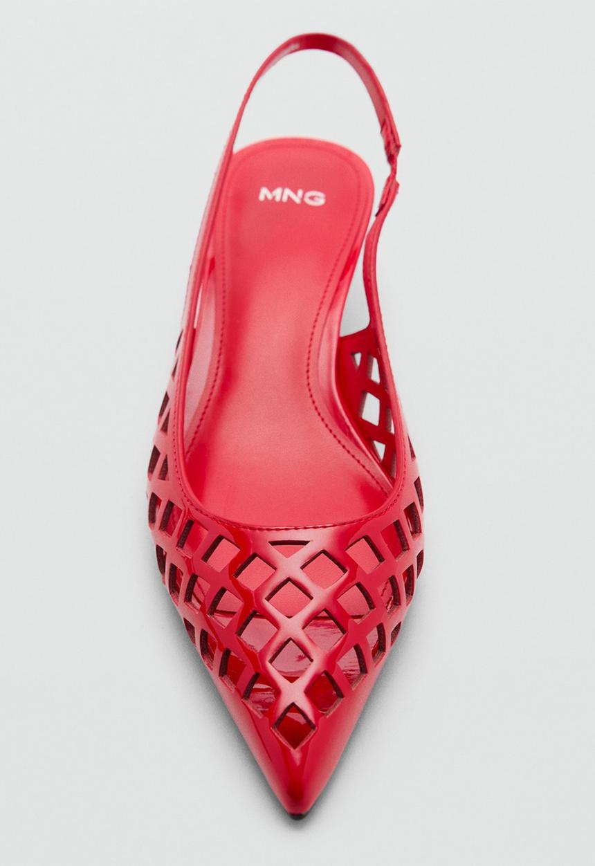 MANGO - Dot heel - red