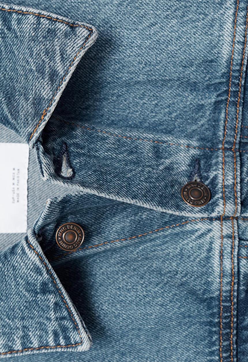 MANGO - Ryan Denim jacket with worn-out effect -  blue2