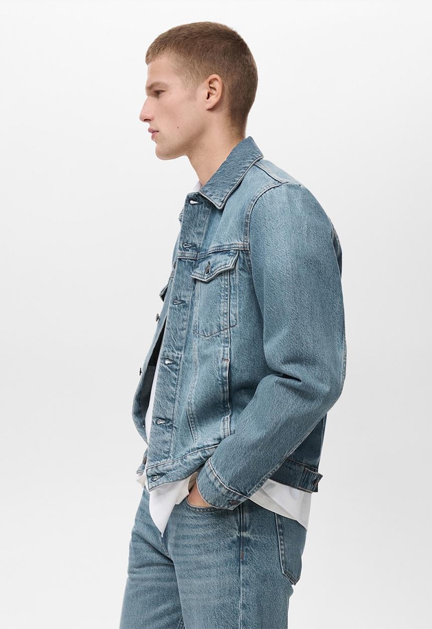 MANGO - Ryan Denim jacket with worn-out effect -  blue2
