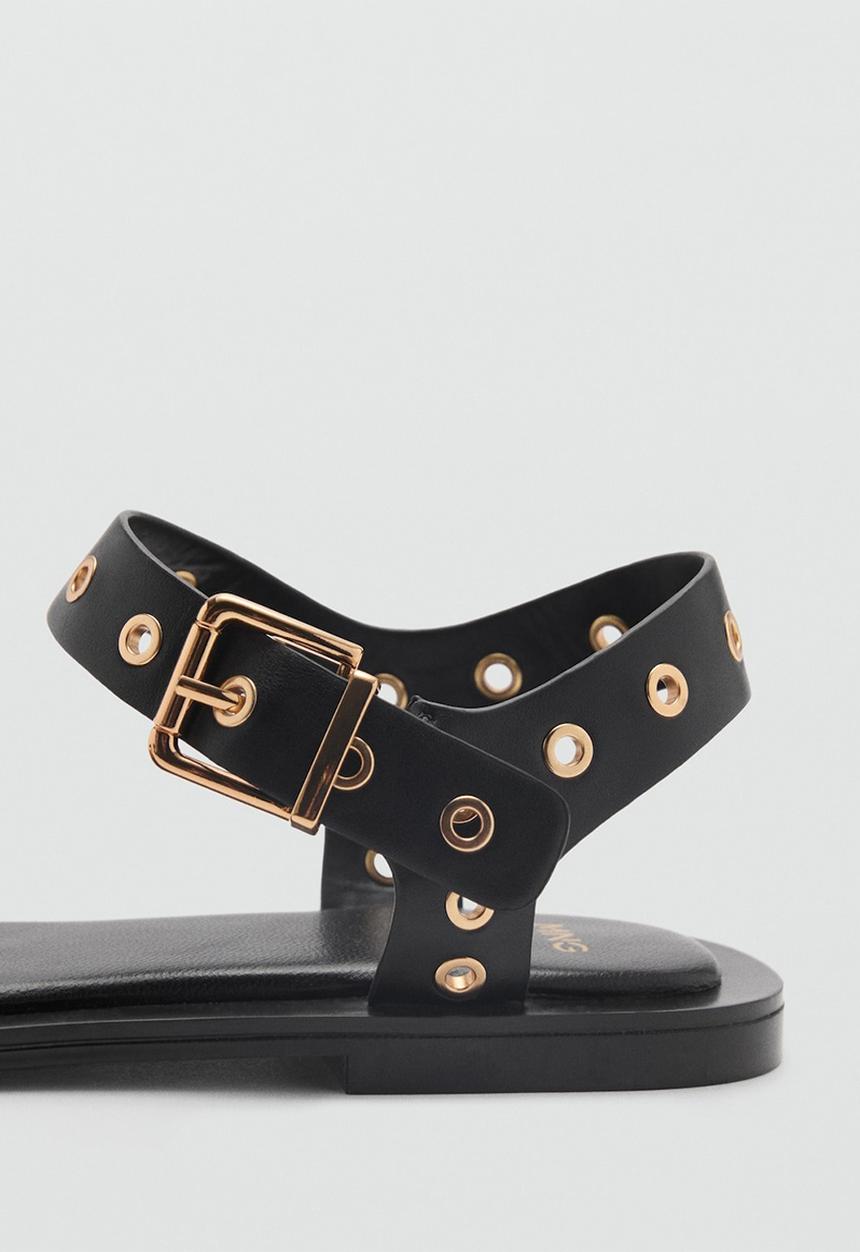 MANGO - Claudio ankle strap - black