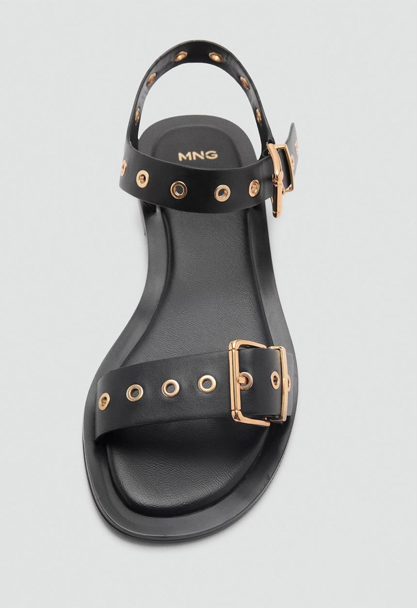 MANGO - Claudio ankle strap - black