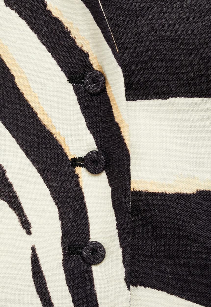 MANGO - Vest Zebra - Light Beige