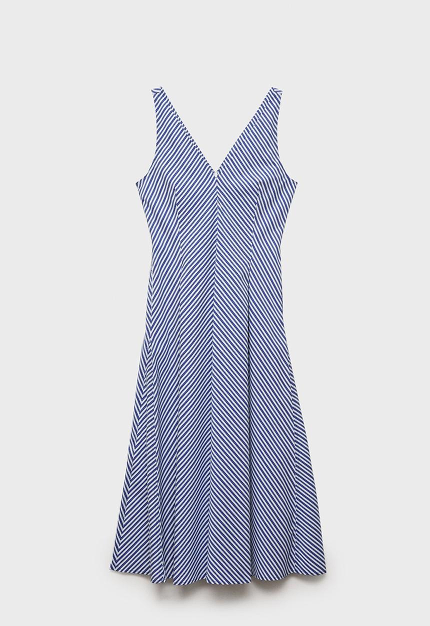 MANGO - Dress Prima - Medium Blue