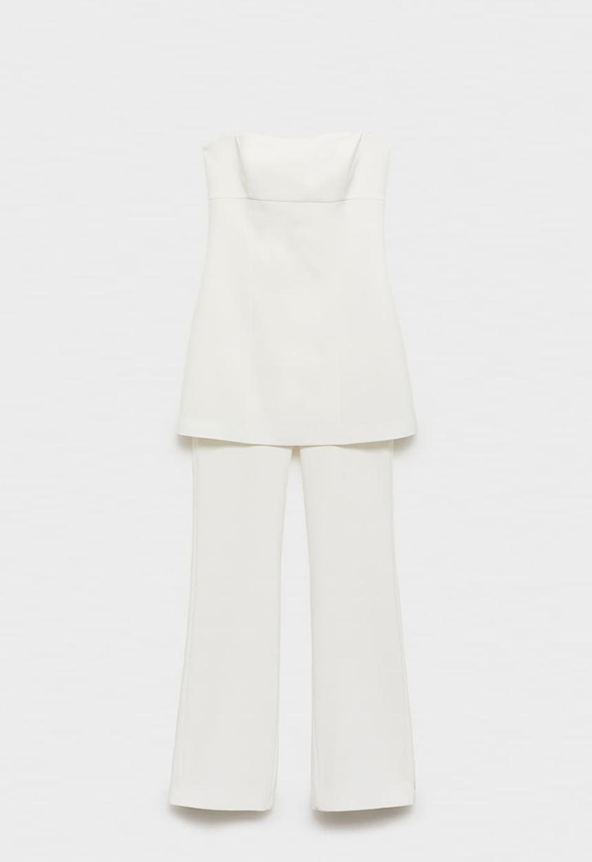 MANGO - Jumpsuit Triny - Light Beige