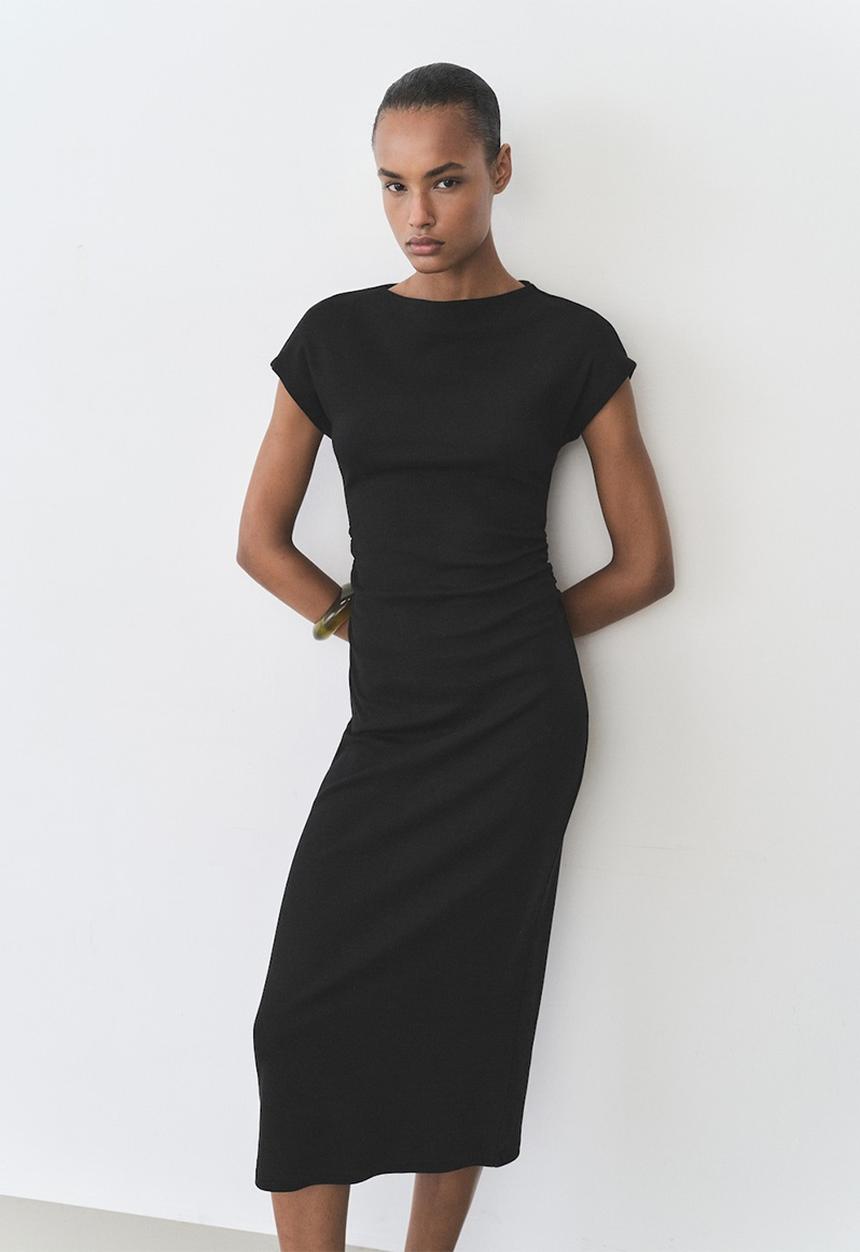 MANGO - Dress Carrot - Black