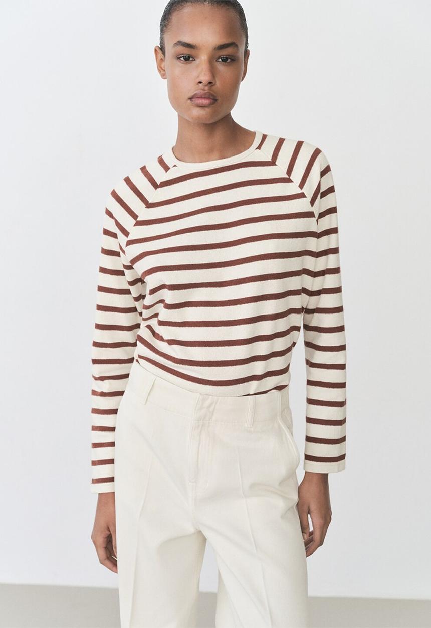 MANGO - Sweatshirt Timon - Medium Orange