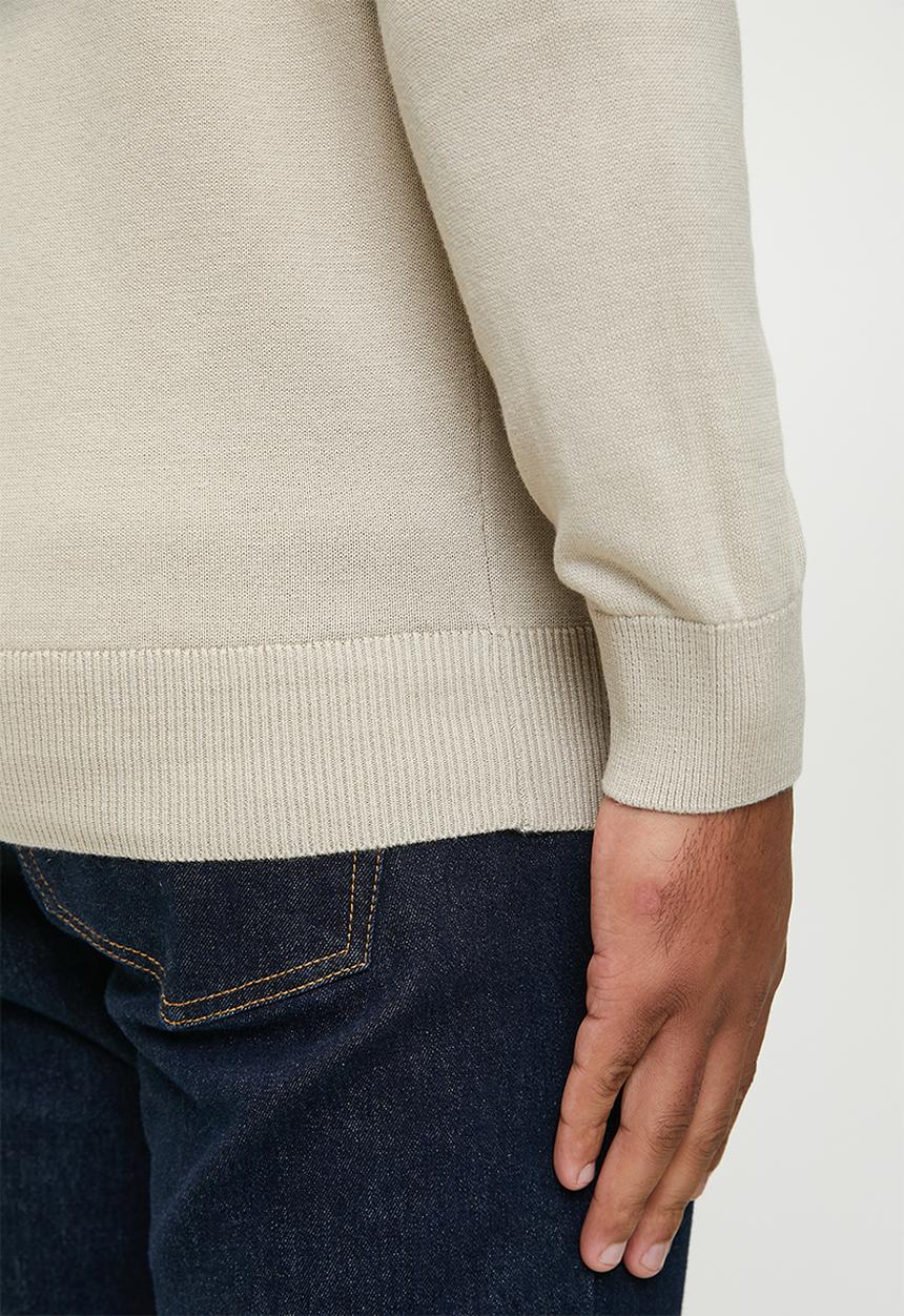 Ben Sherman - Roll Neck Knit - Sustained Grey