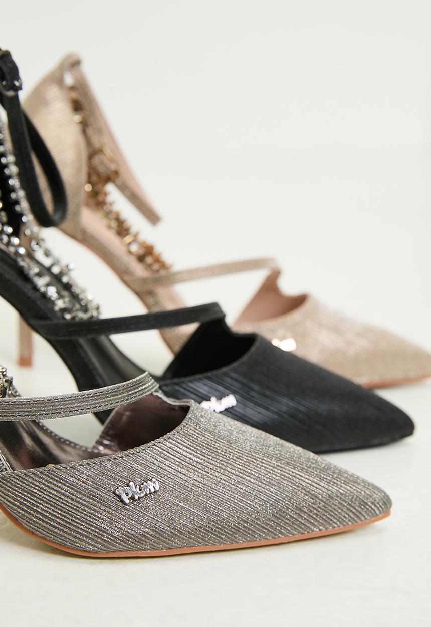 Plum - Minaca ankle - pewter
