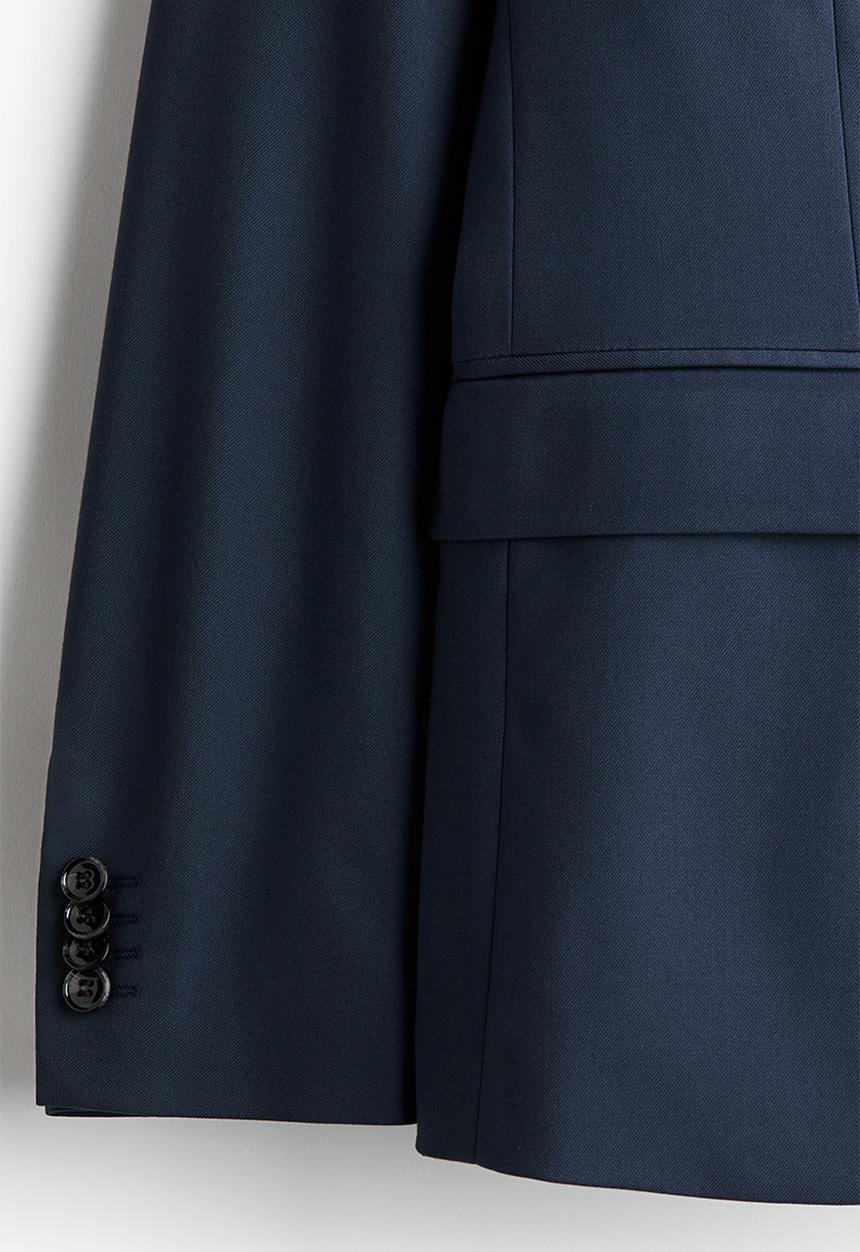 H&M - Slim fit jacket - navy blue