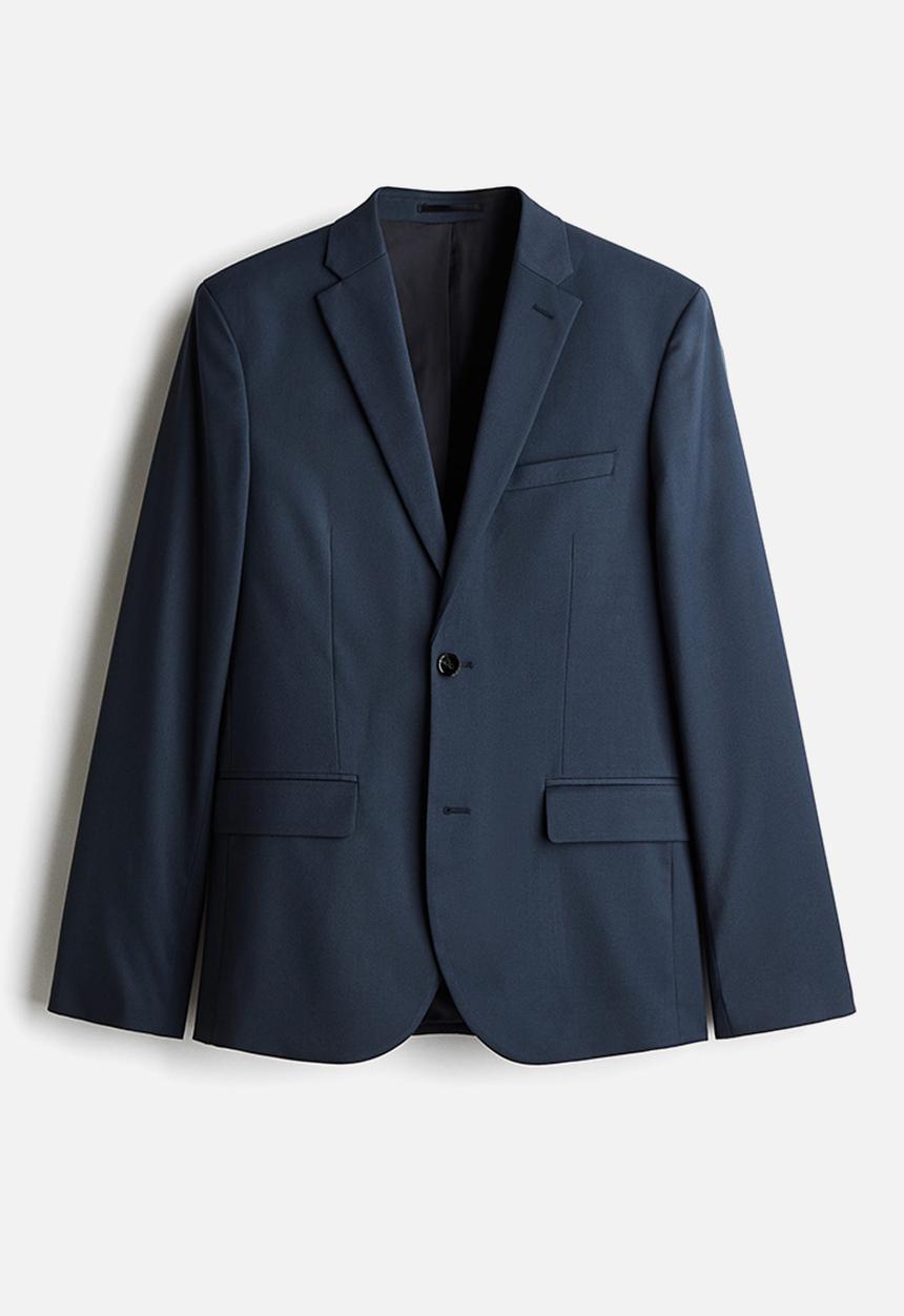 H&M - Slim fit jacket - navy blue