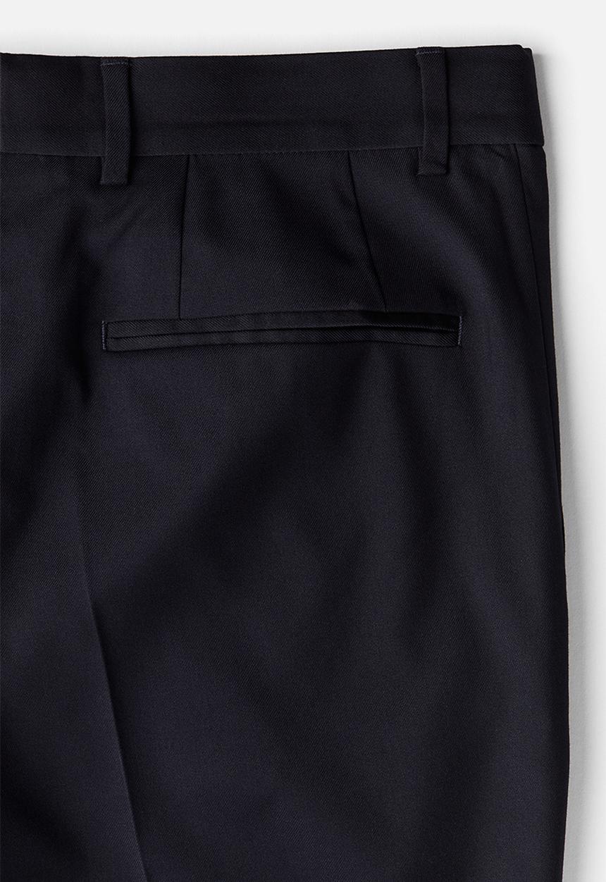 H&M - Slim fit suit trousers - navy blue