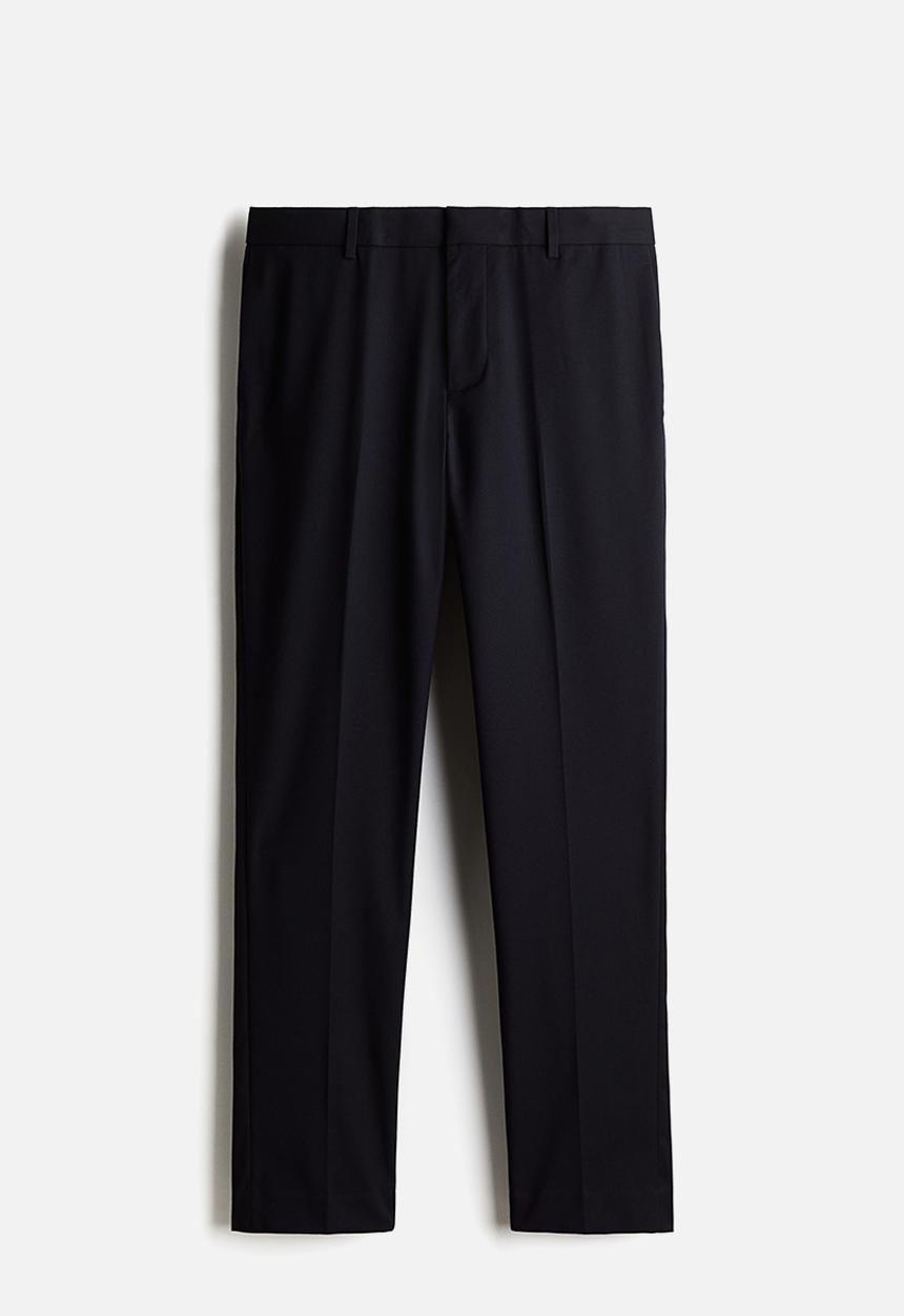 H&M - Slim fit suit trousers - navy blue