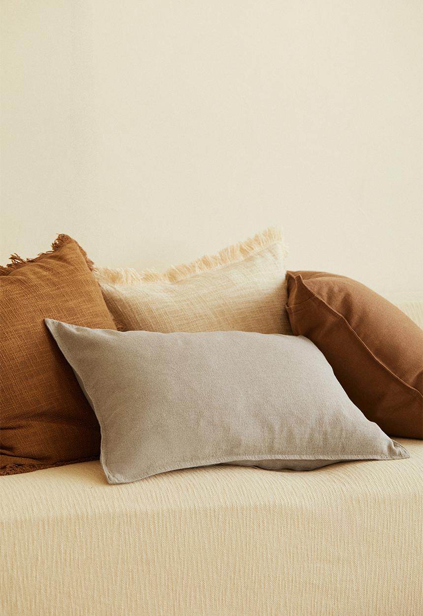 H&M - Linen-blend cushion cover - beige