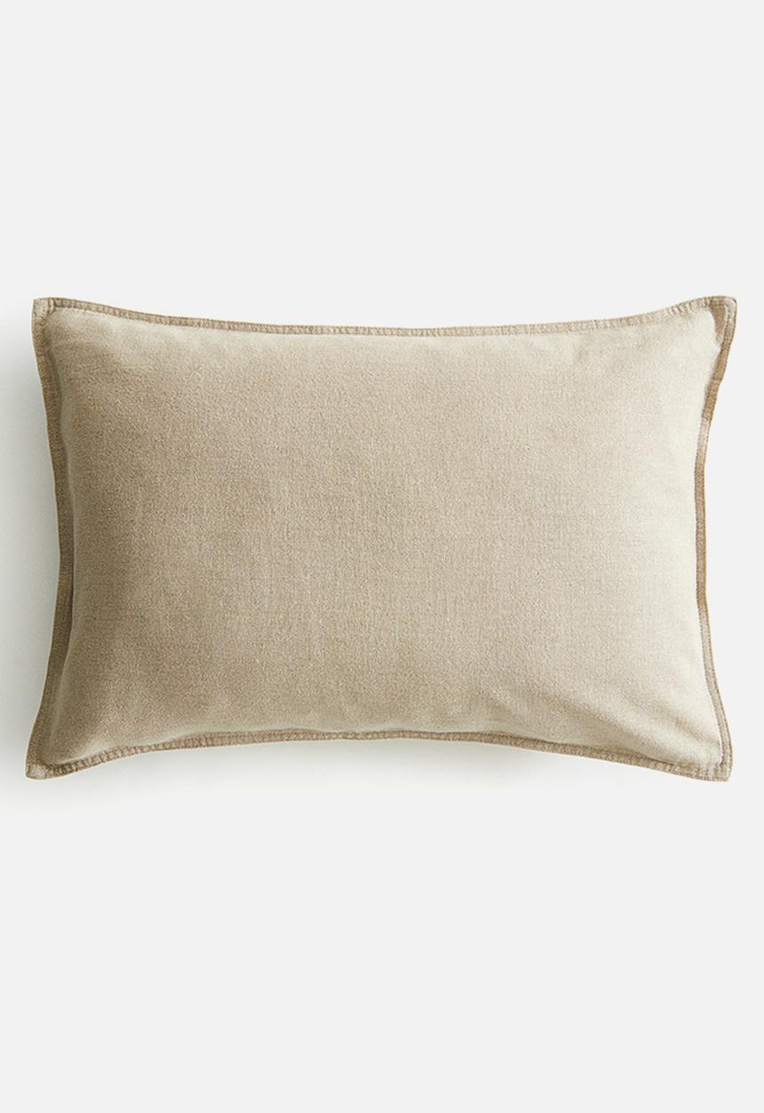 H&M - Linen-blend cushion cover - beige