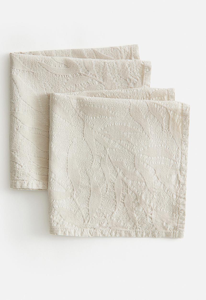 H&M - 2-Pack cotton napkins - light beige