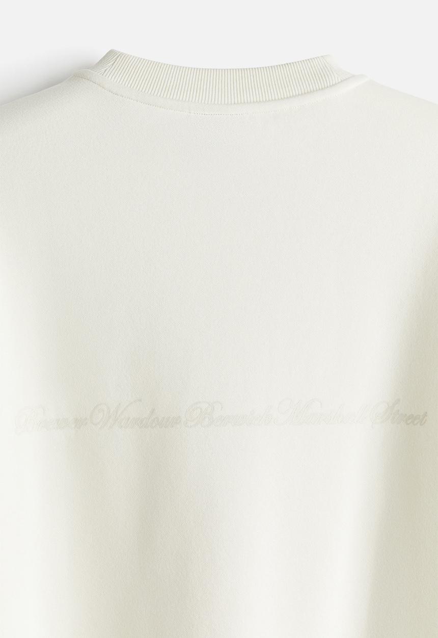 H&M - Embroidered sweatshirt - cream