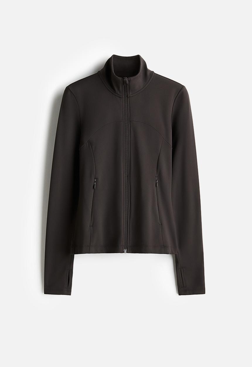 H&M - Zip-through sports jacket with softmove™ - brown