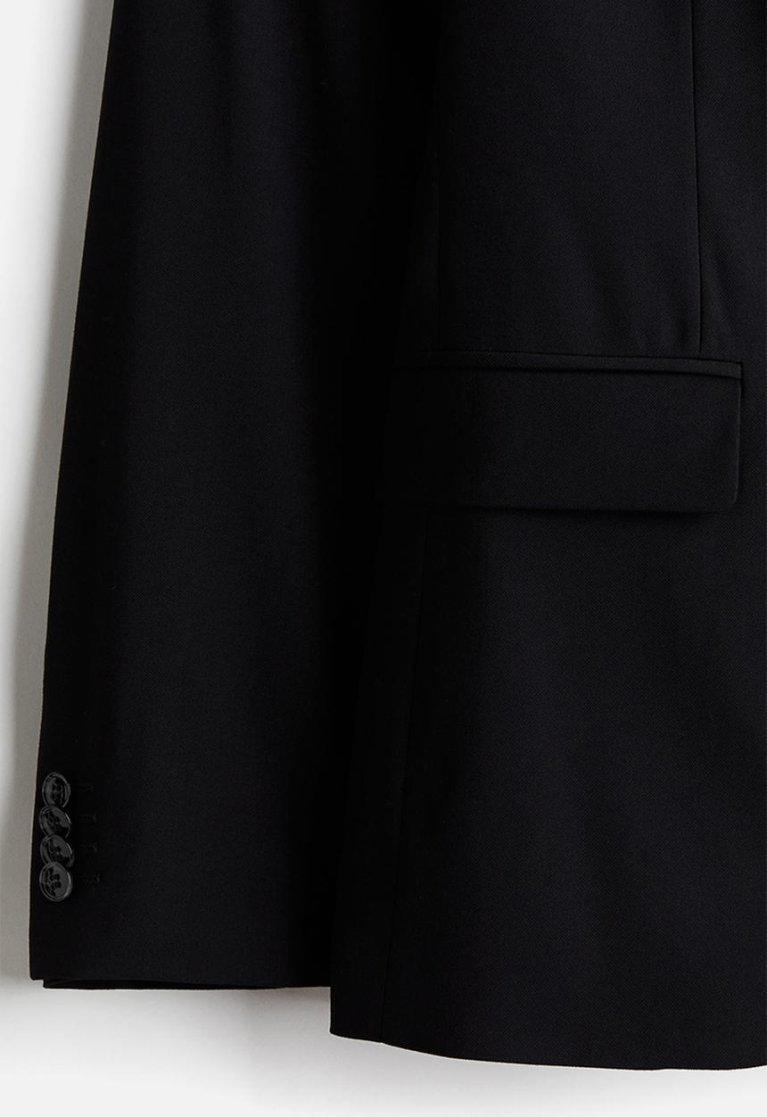 H&M - Slim fit jacket - black