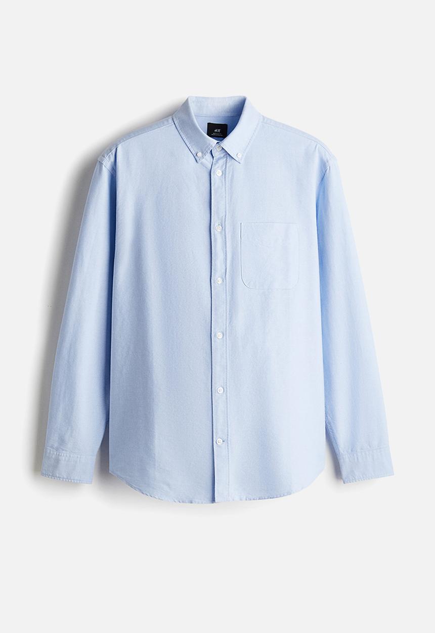 H&M - Regular fit oxford shirt - light blue