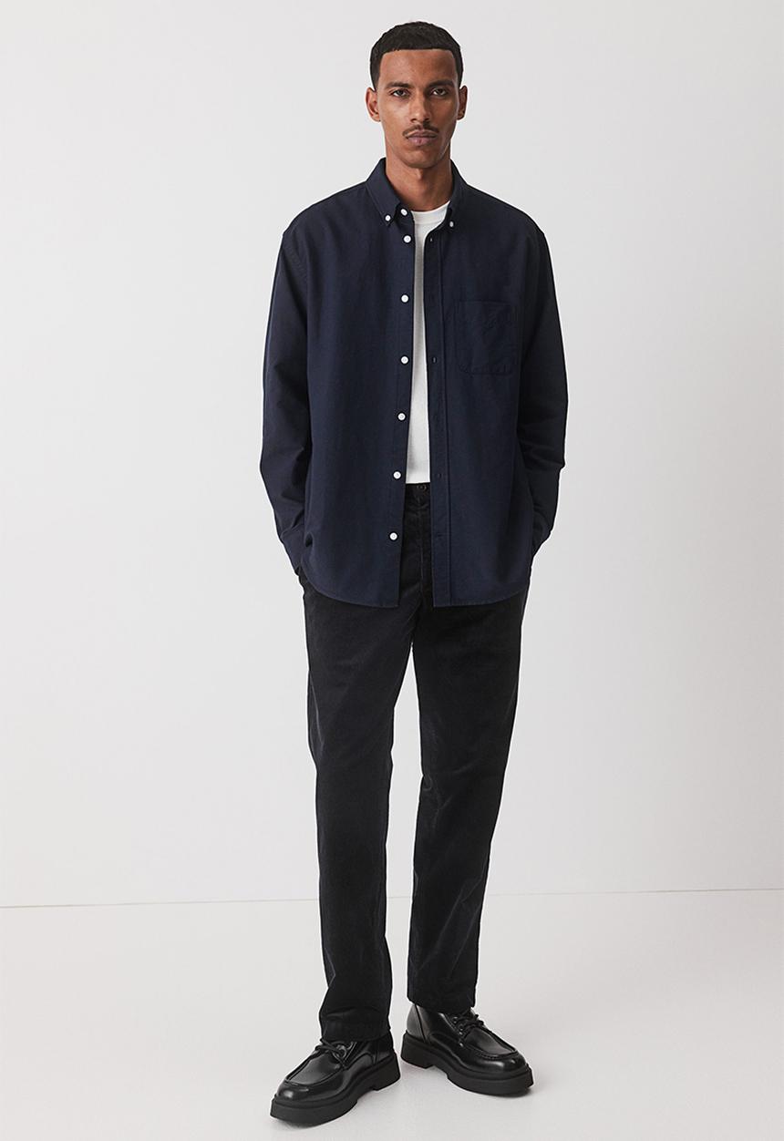 H&M - Regular fit oxford shirt - navy blue