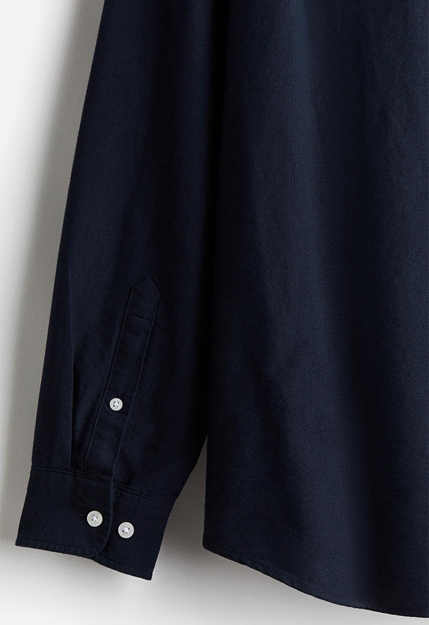 H&M - Regular fit oxford shirt - navy blue