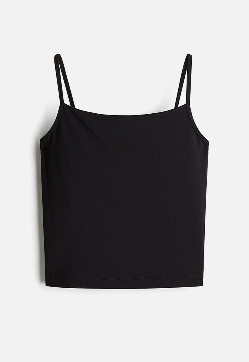 H&M - Sports strappy top with drymove™ - black