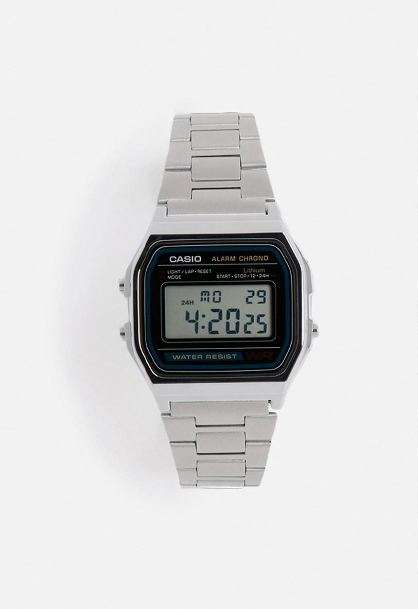 Casio - Digital Alarm Chrono A158WA-1Q-silver