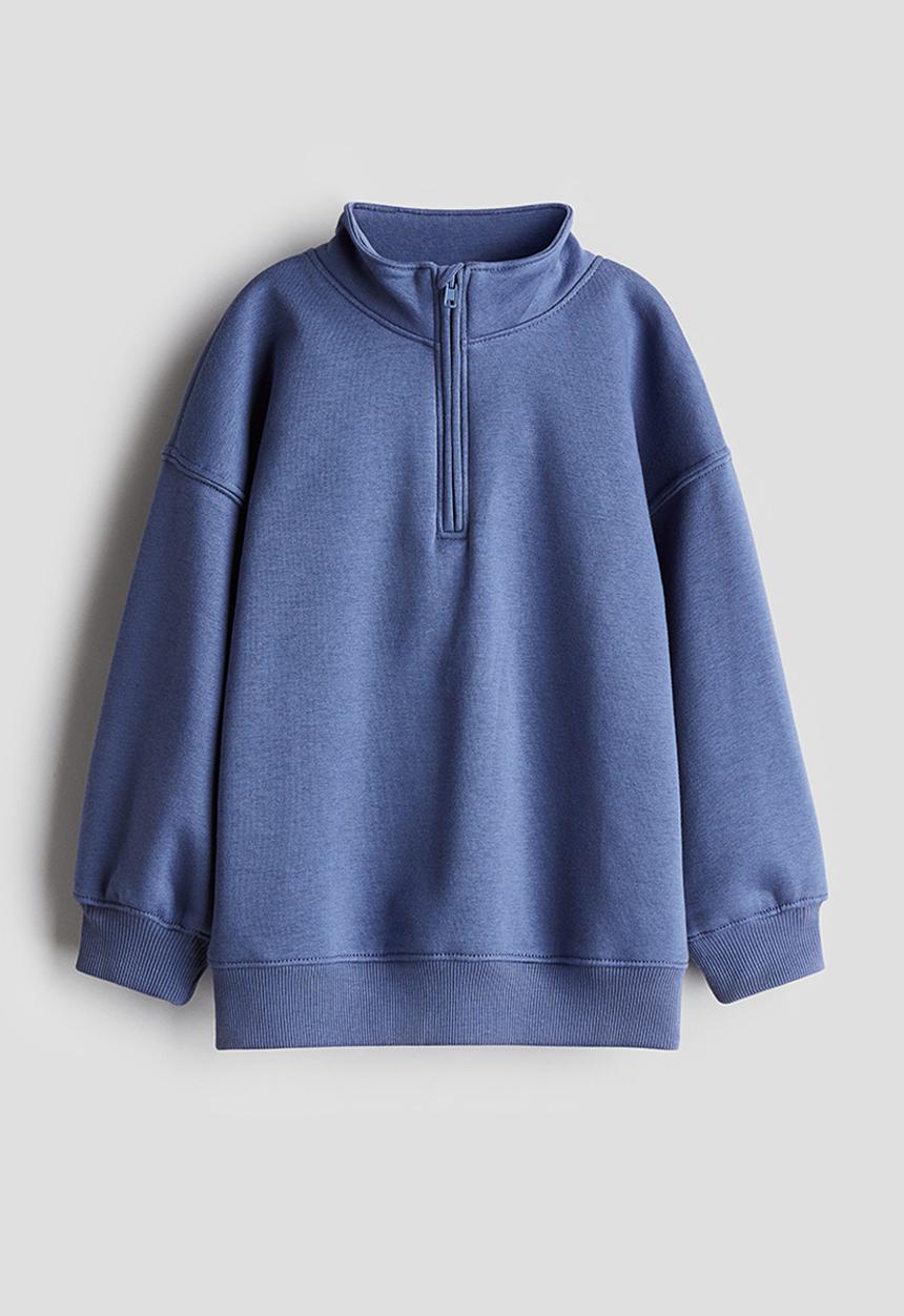 H&M - Zip-top sweatshirt - dusty blue