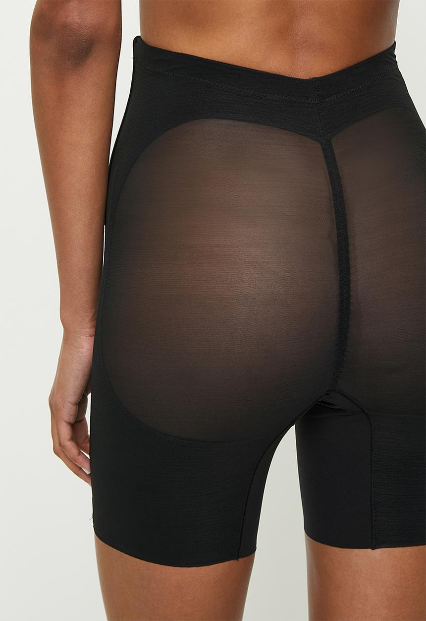 Easy Curves Shapewear - Super low back tummy support shorts - black