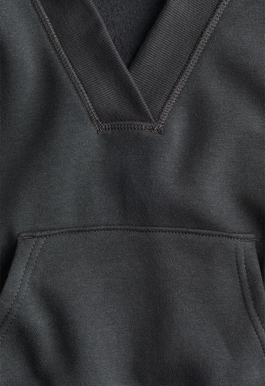 H&M - V-neck hoodie - dark grey