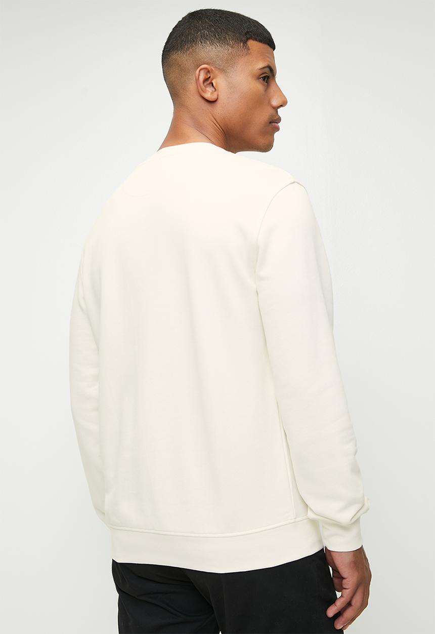 GUESS - Cn basic logo sweatshirt - vanilla cream
