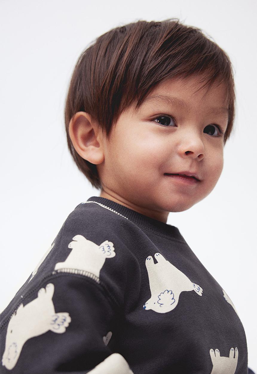 H&M - Printed sweatshirt - grey
