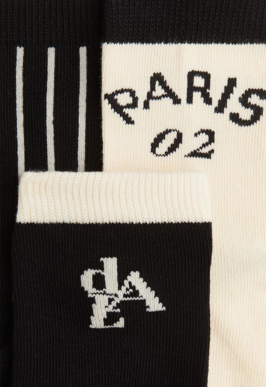 H&M - 7 Pack socks -  black/block-coloured