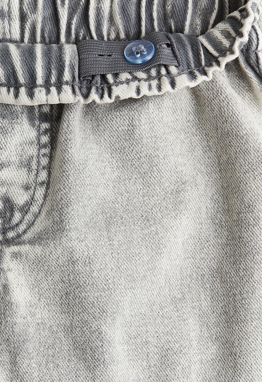 H&M - Wide-leg cargo trousers -  light grey