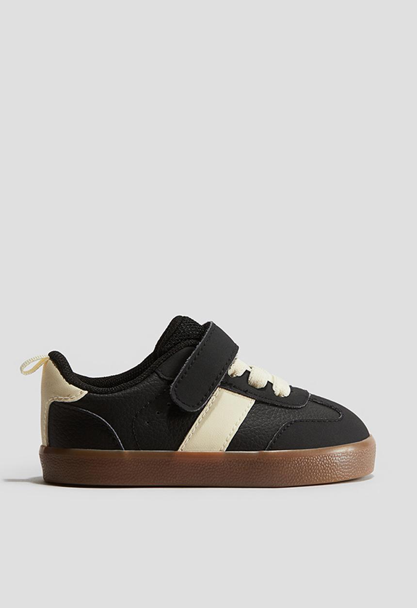 H&M - Trainers - black/cream