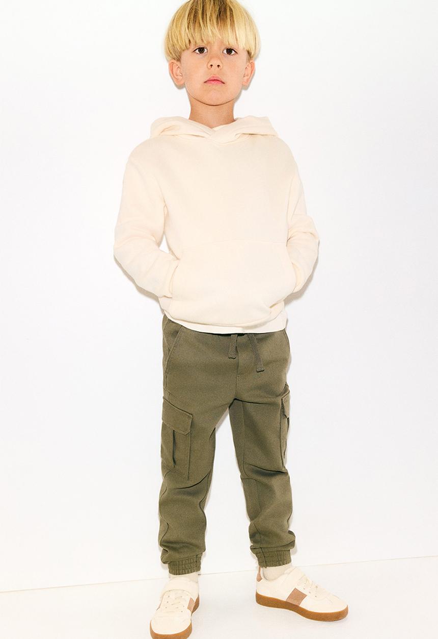 H&M - Cargo joggers - dark khaki green