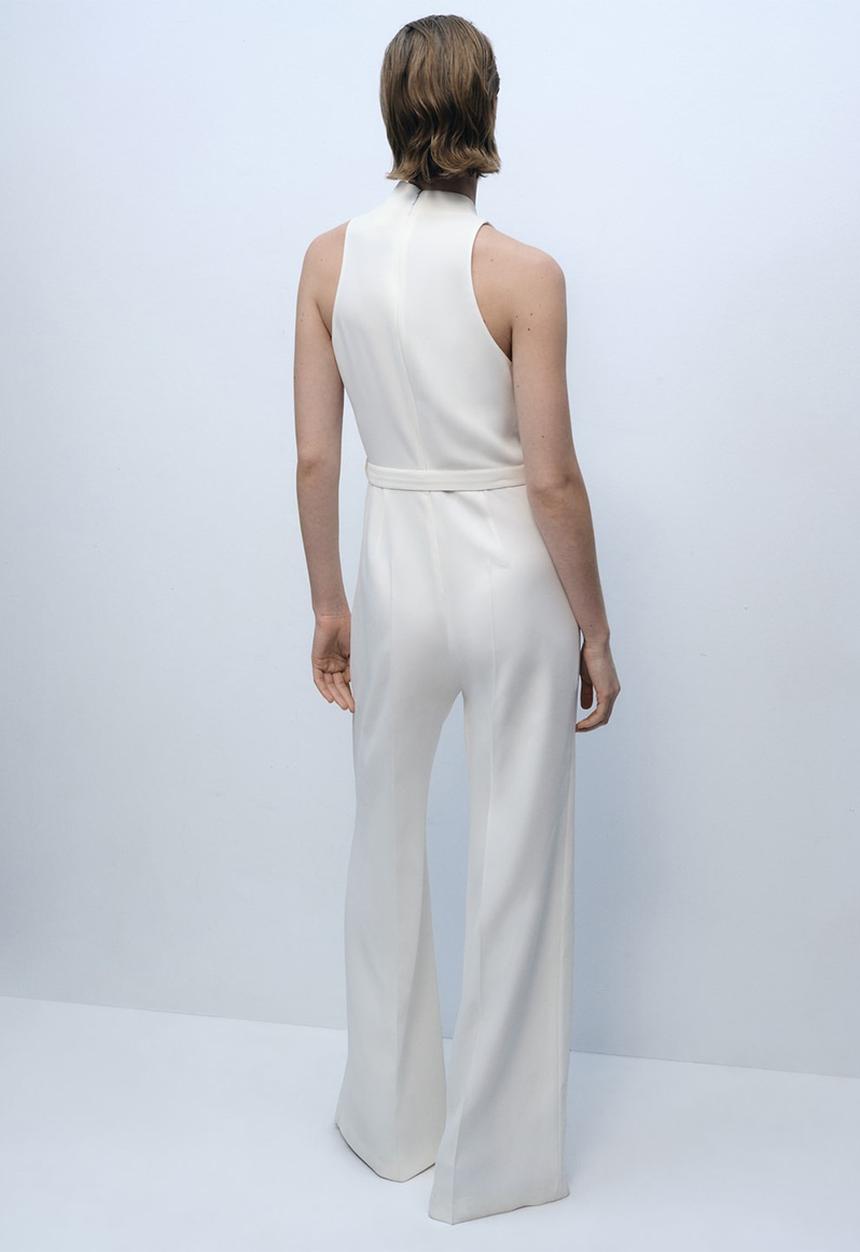 MANGO - Jumpsuit Padam - Light Beige