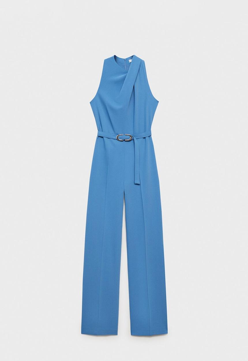 MANGO - Jumpsuit Padam - Medium Blue