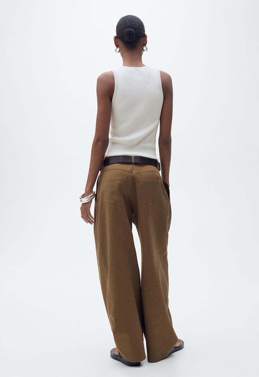 MANGO - Top Karl - Light Beige