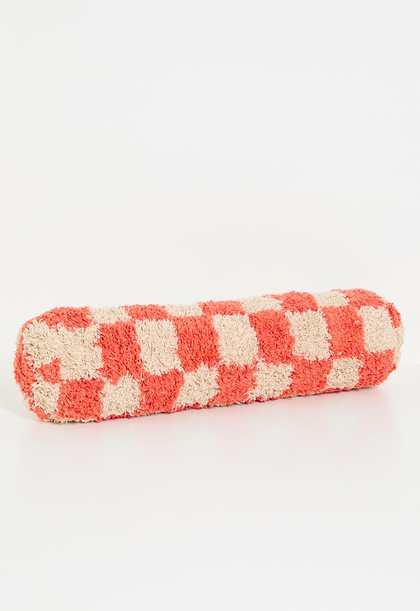 Sixth Floor - Bingo cushion - orange & neutral