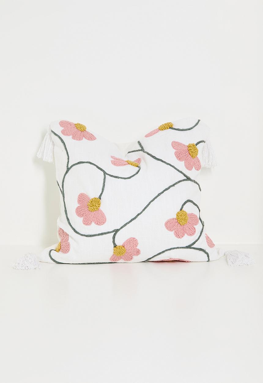 Sixth Floor - Cotton Cushion Cover - Pink