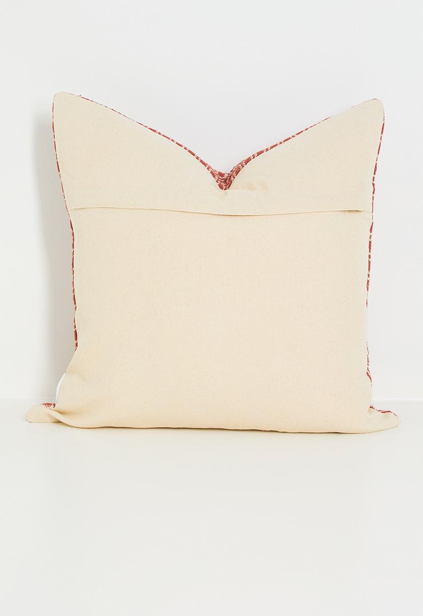 Sixth Floor - Block woven cushion cover - Rust