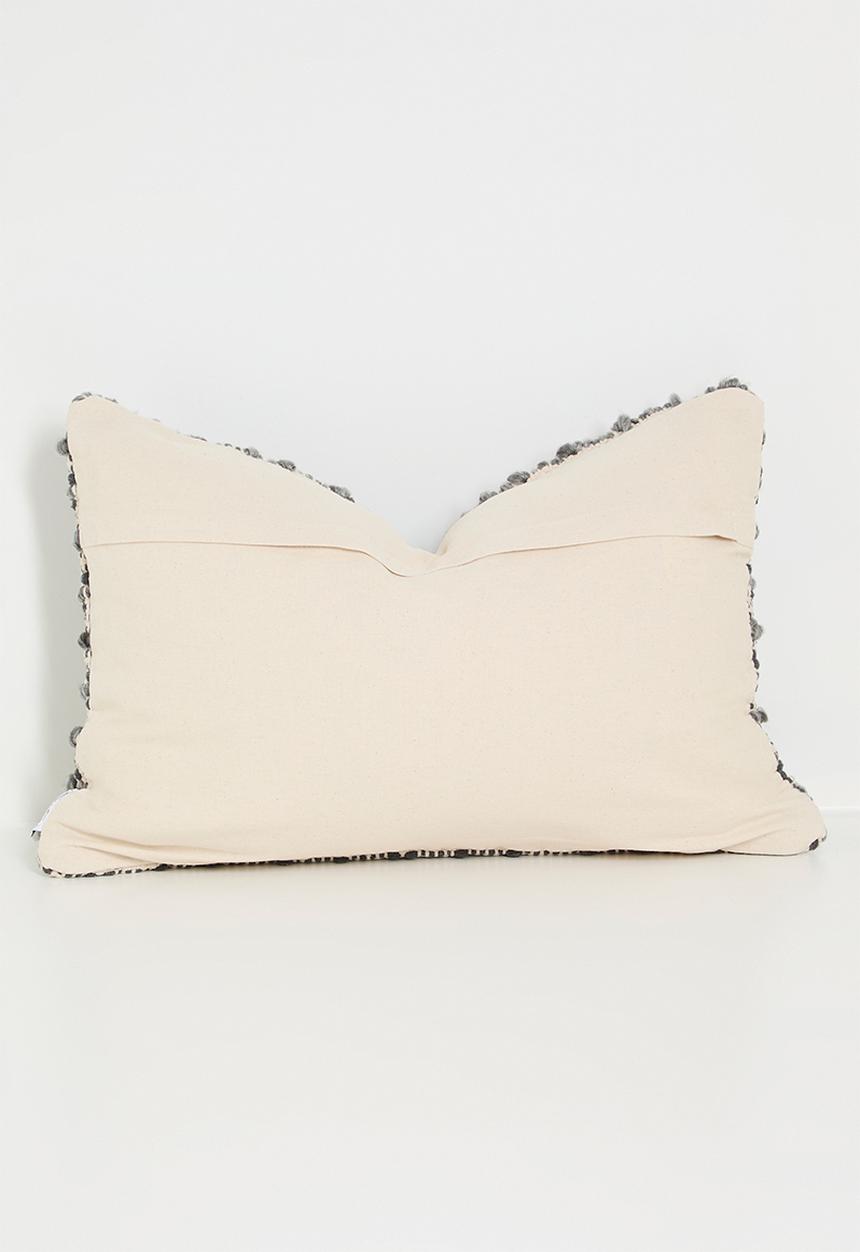 Sixth Floor - Diamond woven cushion cover - charcoal