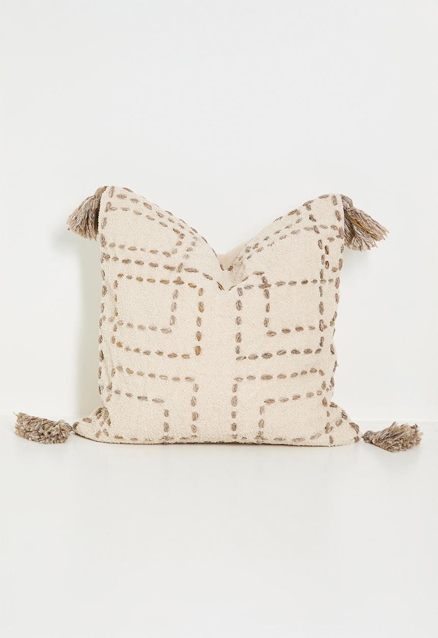 Sixth Floor - Lines cushion cover - Natural