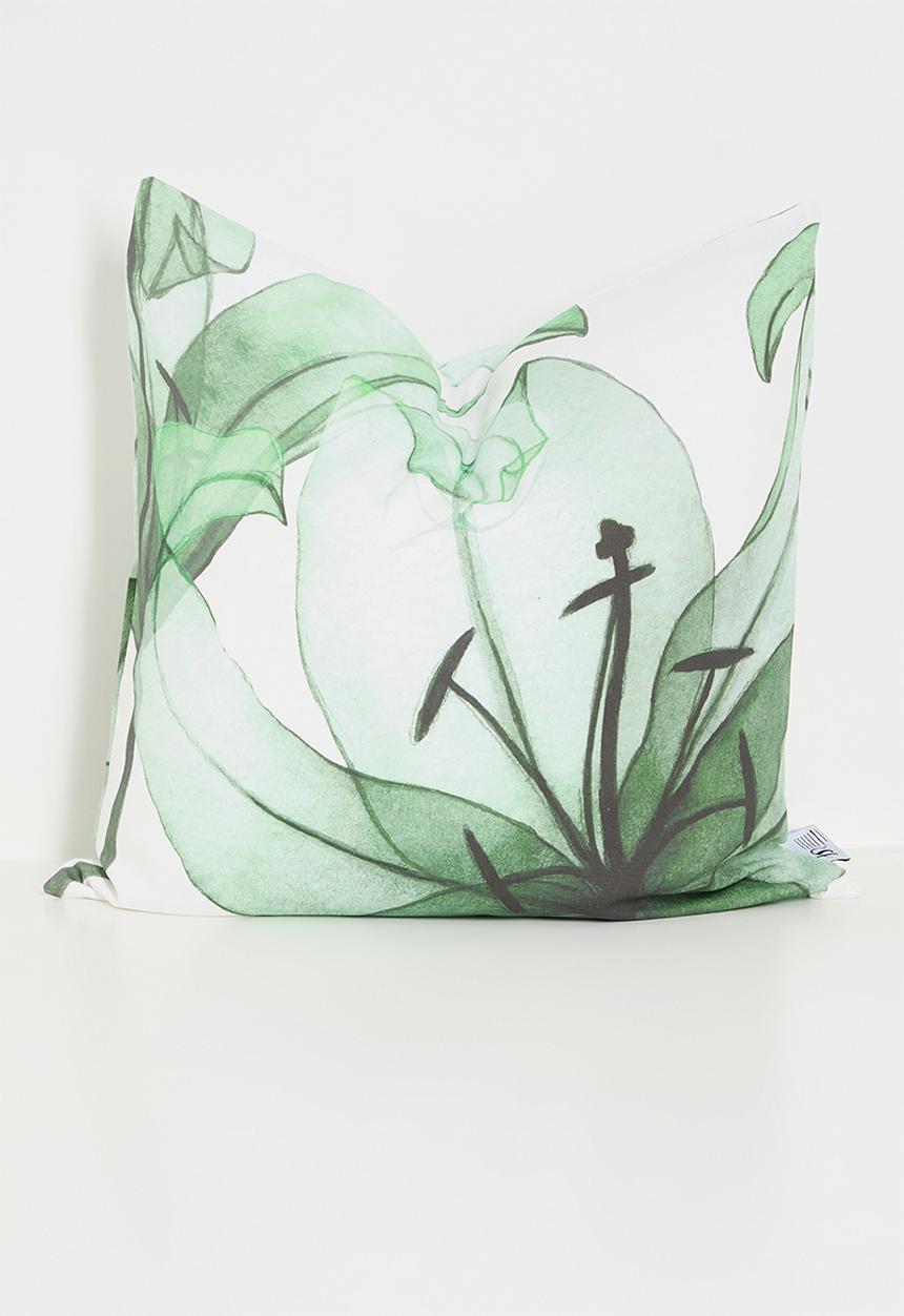 Sixth Floor - Coco printed cushion cover - Green