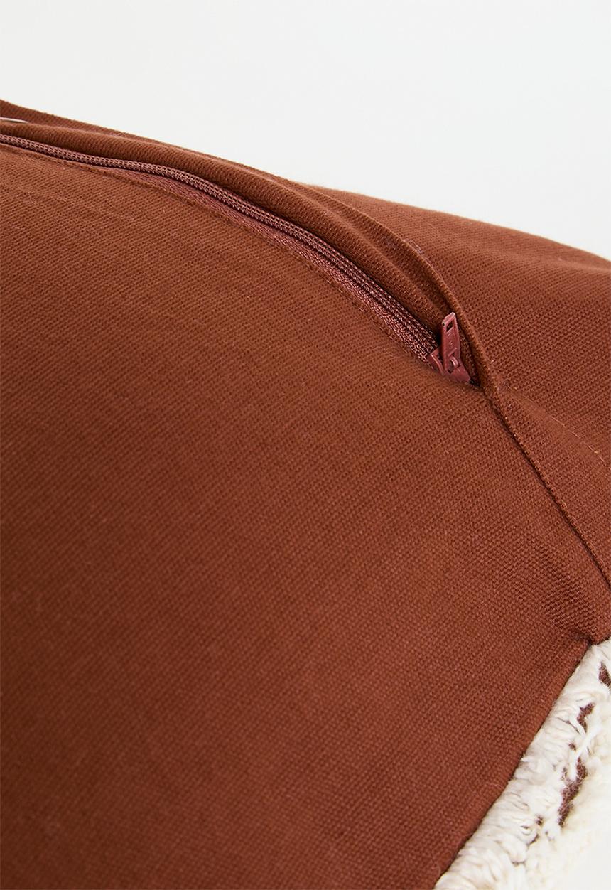 Sixth Floor - Roe tufted cushion cover - Rust