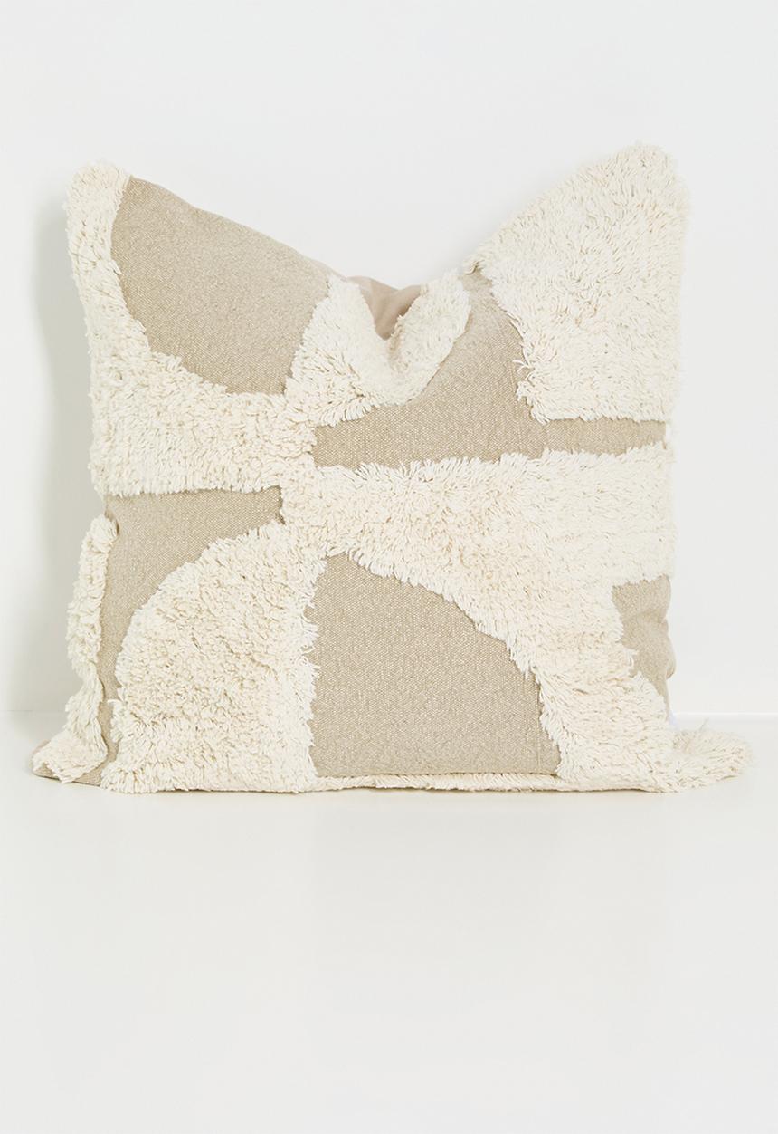 Sixth Floor - Roe tufted cushion cover - Neutral