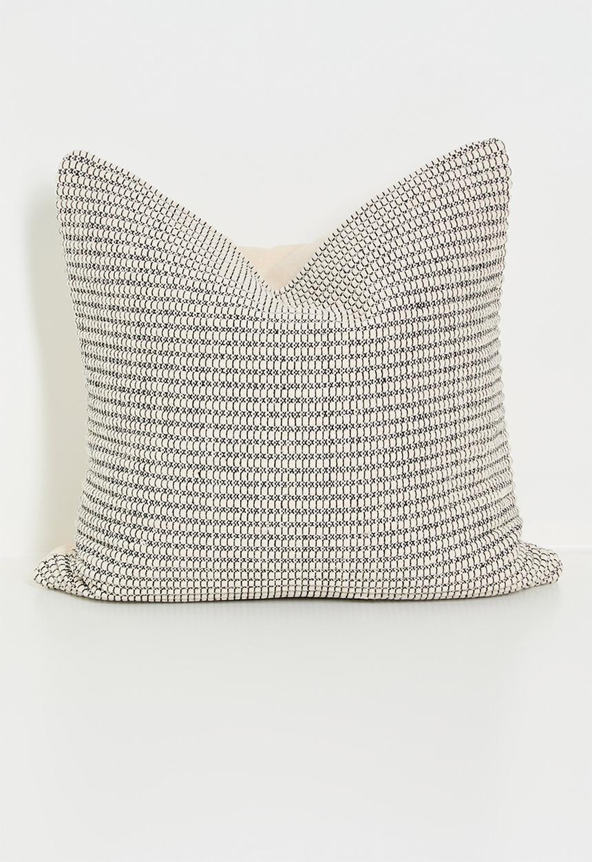 Sixth Floor - Rei woven cushion cover - charcoal