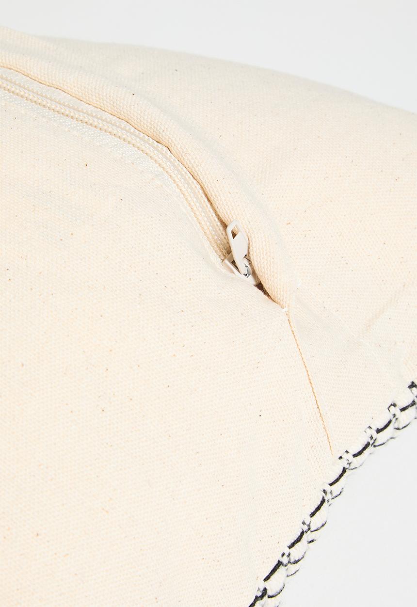 Sixth Floor - Rei woven cushion cover - charcoal